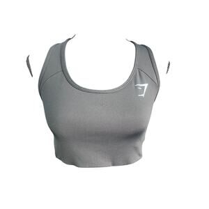 Gymshark Black Sports Bra Women Size L Racerback Athletic Workout Activewear